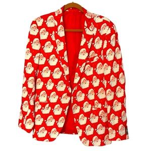 Suslo Couture Christmas Santa Slim Sports Coat Jacket - XLarge 44